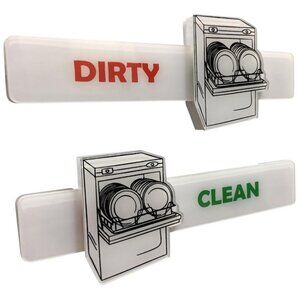 Clean Dirty Dishwasher Magnet Sign